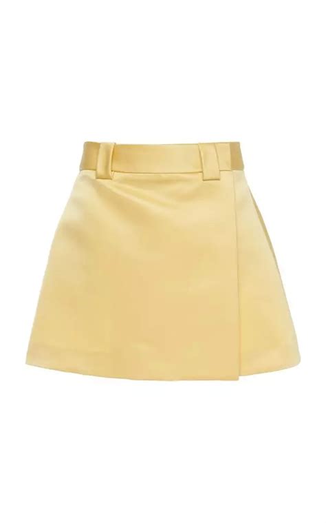 prada satin wrap-effect mini skirt|Prada Satin Wrap.